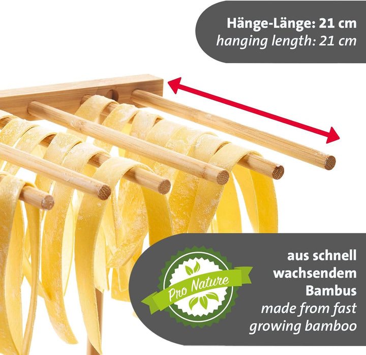 Westmark Nudeltrockner Leonardo – klappbarer Nudelständer zum Trocknen von selbstgemachter Pasta, na