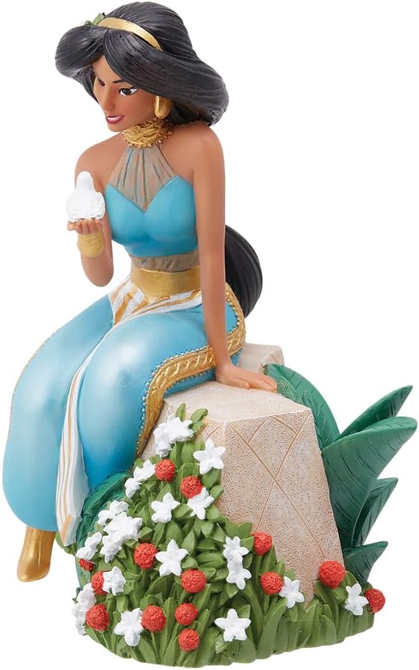 Enesco Disney Showcase Botanischer Aladdin Jasmin mit Vogelfigur, 15,2 cm, mehrfarbig