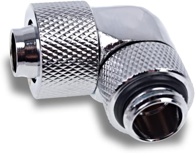 Alphacool 17312 Eiszapfen 13/10mm Anschraubtülle 90° drehbar G1/4-4pcs Set Chrome Anschlüsse