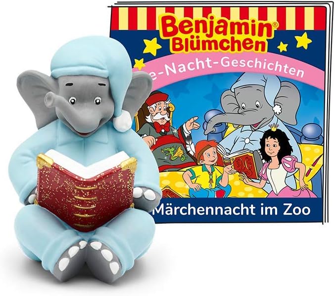 tonies Hörfiguren für Toniebox, Benjamin Blümchen – Die Märchennacht im Zoo, Hörspiel mit Gute-Nacht