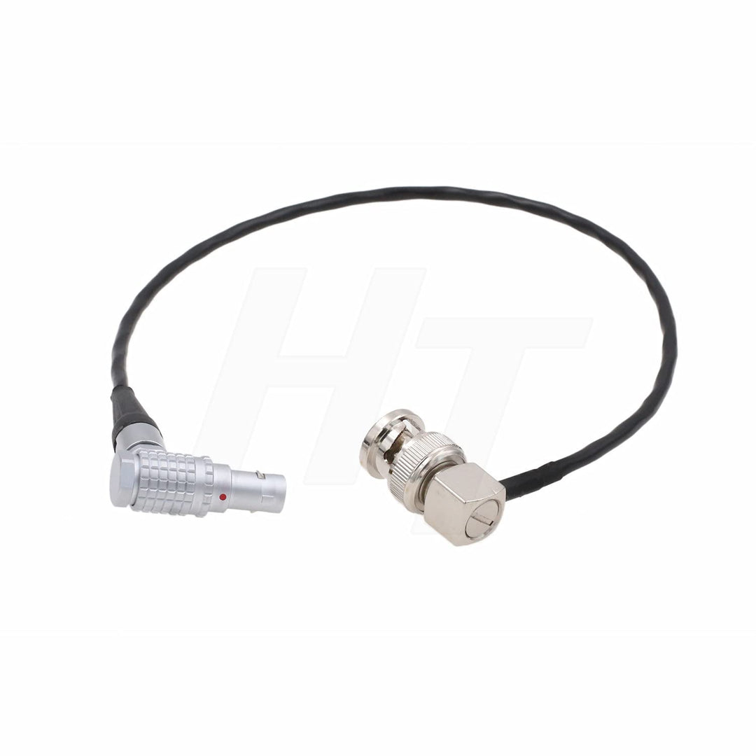 HangTon Timecode-Kabel für V-Raptor Komodo, rechtwinklig, 9-polig, 25 cm RA BNC 25 cm, RA BNC 25 cm