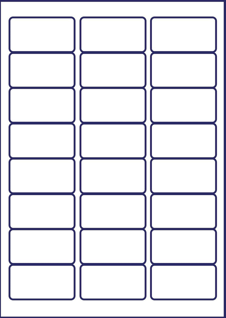 Avery schnelltrocknende Adressetiketten für Tintenstrahldrucker 24 pro Blatt 63,5 x 33,9 mm 2400 Eti