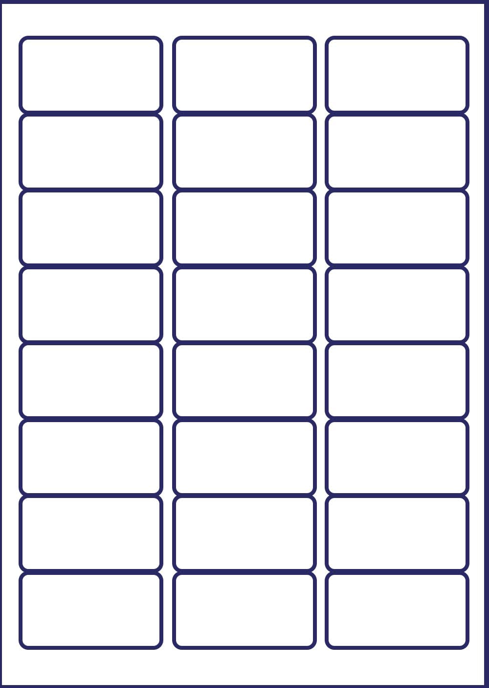 Avery schnelltrocknende Adressetiketten für Tintenstrahldrucker 24 pro Blatt 63,5 x 33,9 mm 2400 Eti