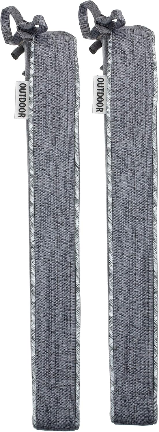 Brandsseller Outdoor Garten Sitzkissen Auflagen Kissen mit Paspel - Leinenoptik Uni - Schmutz- und W