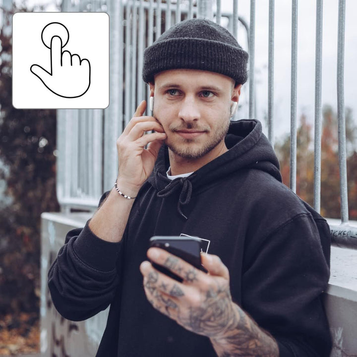 Hama Bluetooth Kopfhörer "Spirit Pocket" (In Ear Kopfhörer mit Mikrofon, True Wireless Earbuds mit L