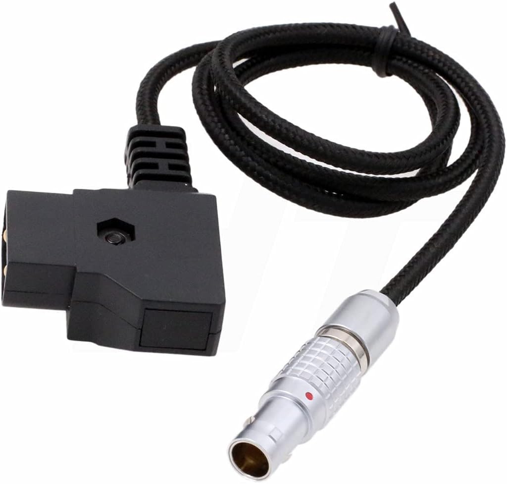 HangTon Flexibles geflochtenes D-Tap auf 0B 2 Pin Netzkabel für Teradek Bolt Bond, Transvideo SmallH