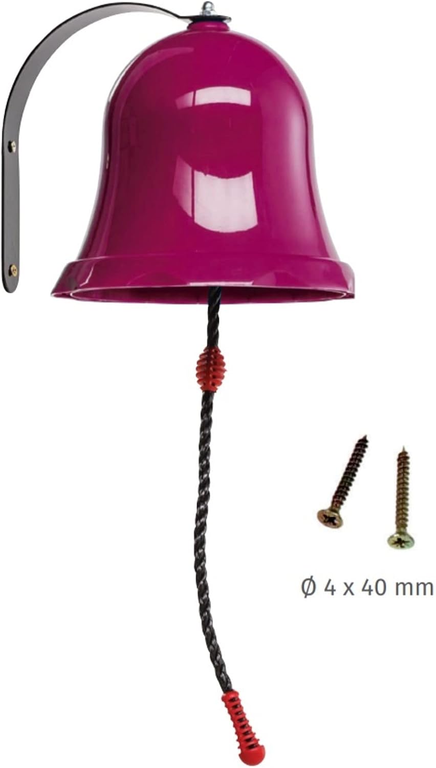 Glocke für Kinderspielhaus und Spielturm Magenta Zubehör Spielhaus Stelzenhaus