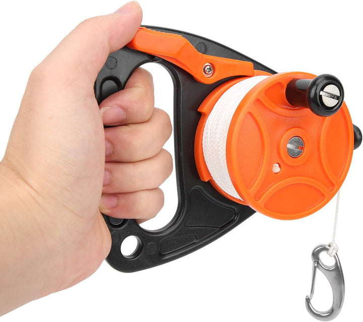 Scuba Dive Reel, Finger Spool Float Lline Spearfishing Spool Tauchausrüstung mit Griff Kartenpositio