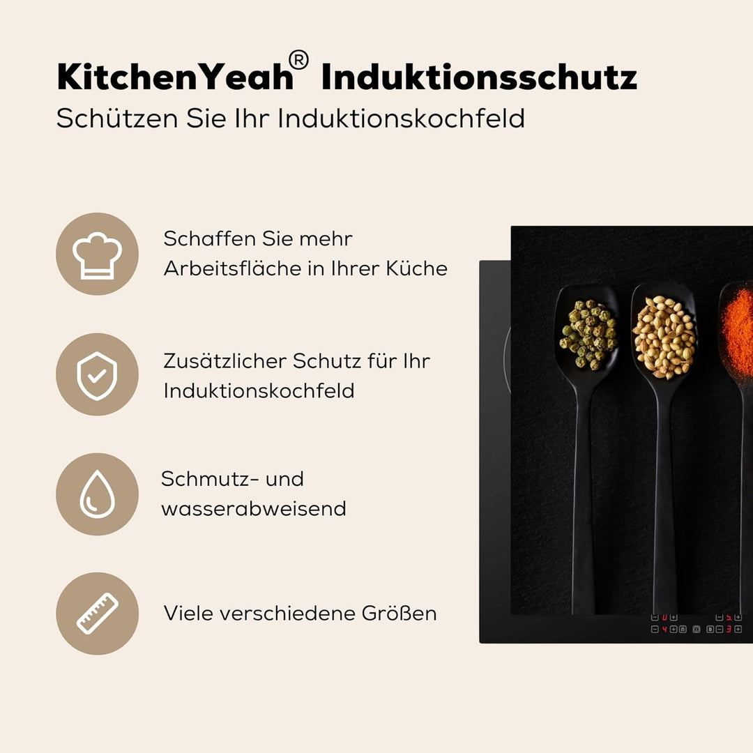 KitchenYeah© Herdabdeckplatte Einteilig Induktionsmatte Küche Abdeckung Ceranfeld Herd Abdeckplatte