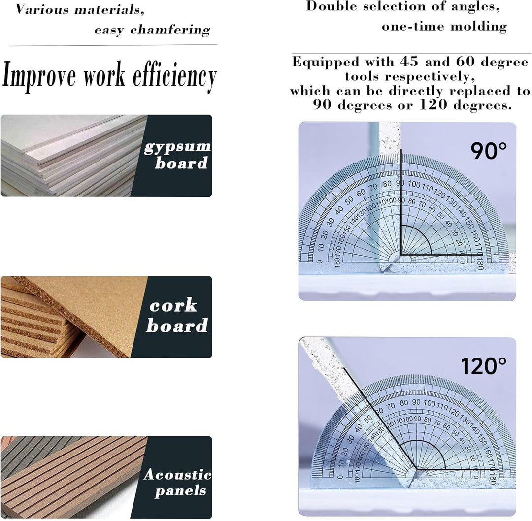 Kantenhobel für Gipskarton, Gipskartonplatten Schnellschneider, Gipskarton Handhobel Handwerkzeug, F