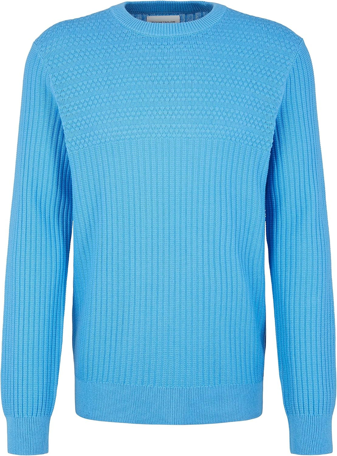 TOM TAILOR Herren Strickpullover S 18395 - Rainy Sky Blue, S 18395 - Rainy Sky Blue