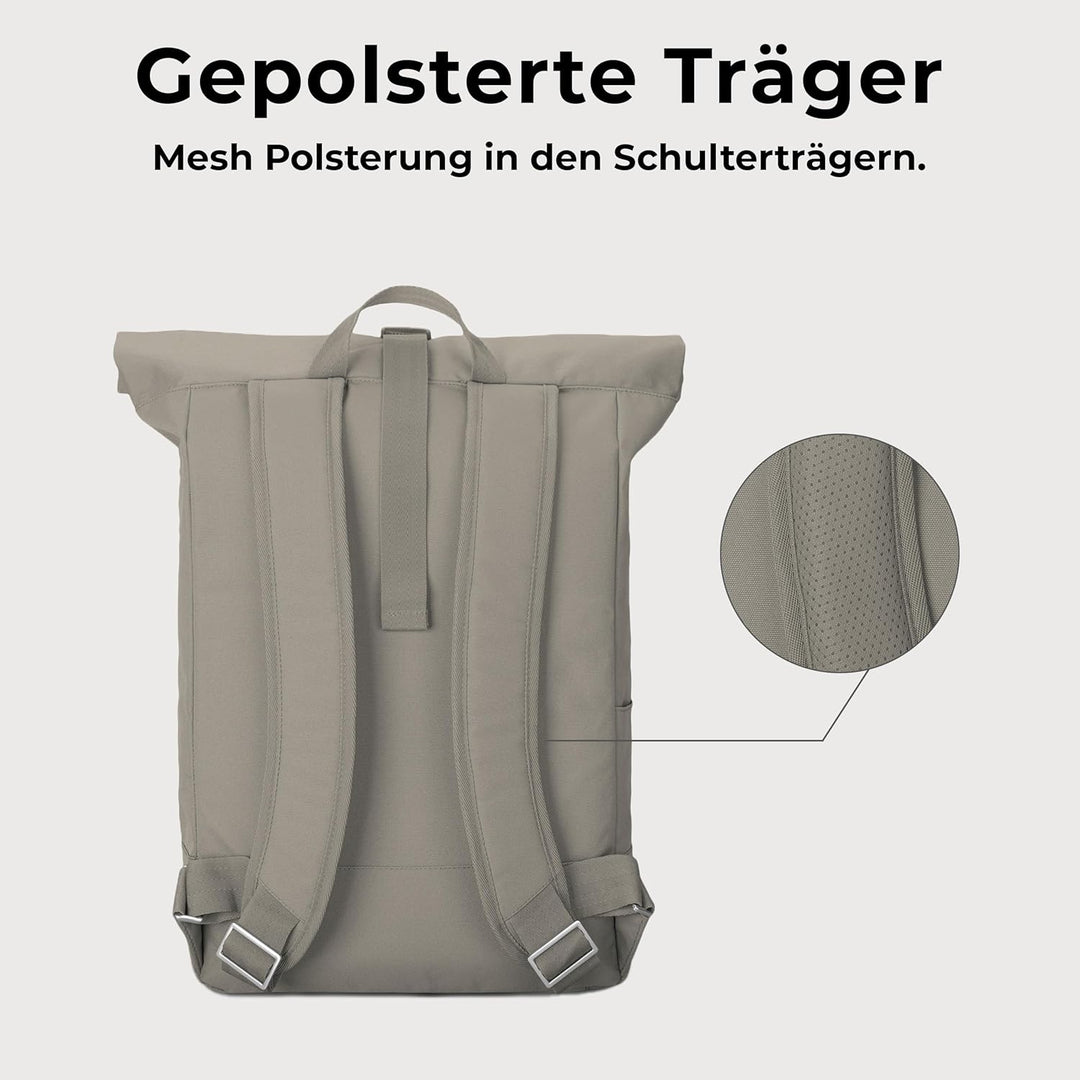 Johnny Urban Rolltop Rucksack Damen & Herren - Robin Large - Tagesrucksack mit 16 Zoll Laptopfach -