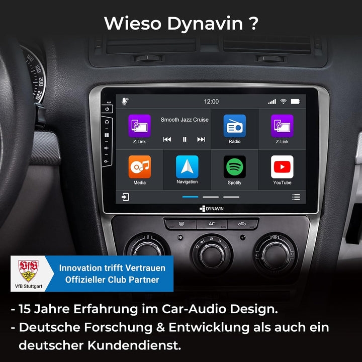 DYNAVIN Android Autoradio Navi für Skoda Octavia II 2004-2013, mit 4 * 100W DSP Verstärker | DAB+ Ra