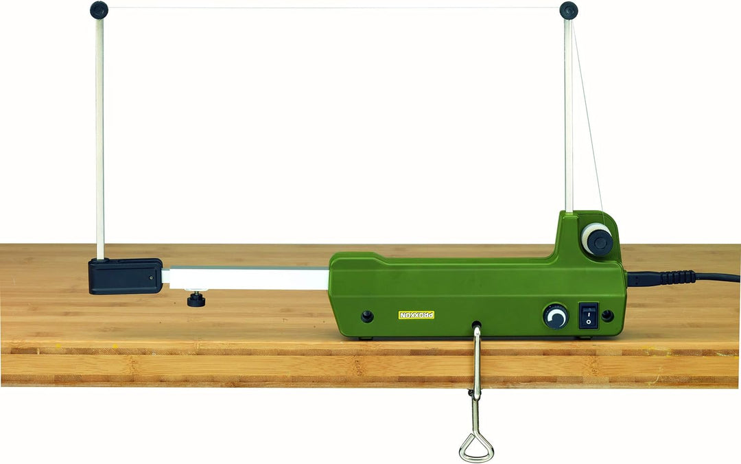 Proxxon 27084 Heissdraht-Schneidebügel (Thermosäge, Styroporschneider), 100-350°C, 400-650 mm - vorw