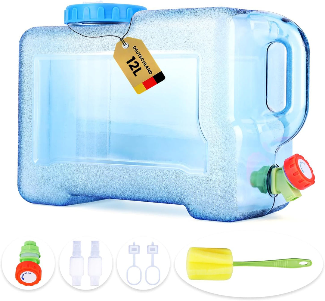Umikk 5L~22L Camping Wasserkanister, Wasserbehälter mit Hahn, Tragbarer Trinkwasserkanister, Wassert