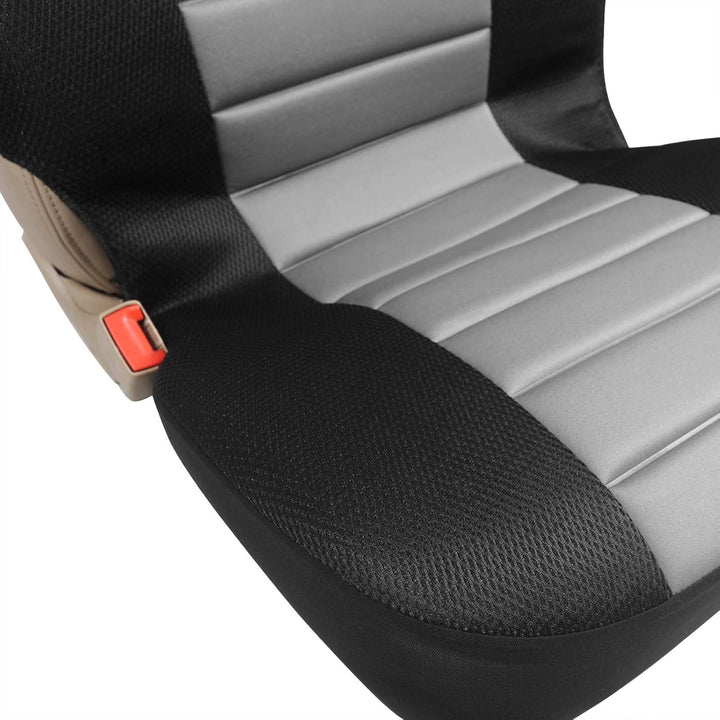 WOLTU AS7255-7 7er Sitzbezüge Auto Einzelsitzbezug universal Grösse, Komplettset, grau, Grau