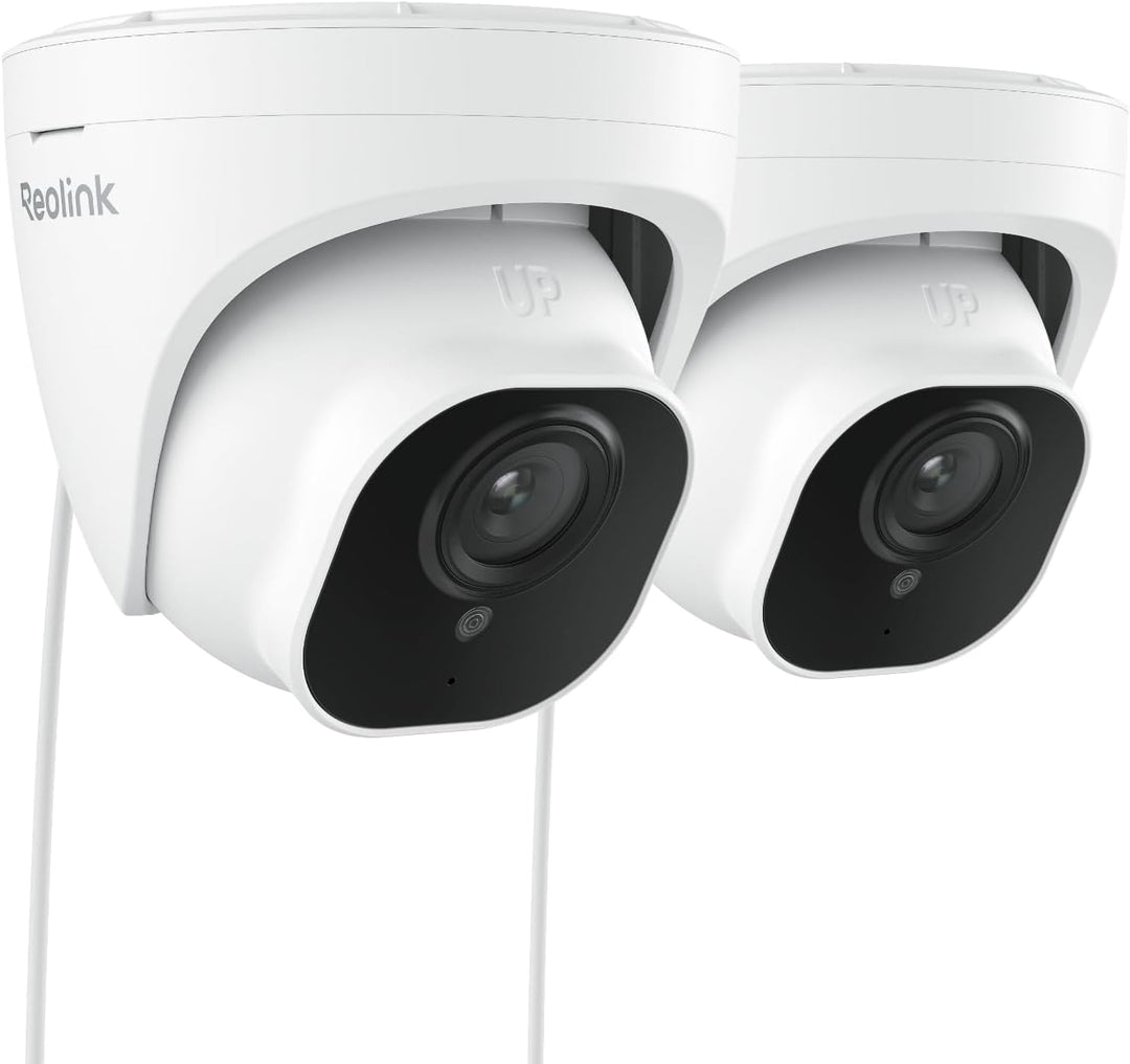 Reolink 2 Stück 5MP PoE IP Kamera Outdoor mit Personen-/Autoerkennung, Überwachungskamera Aussen mit