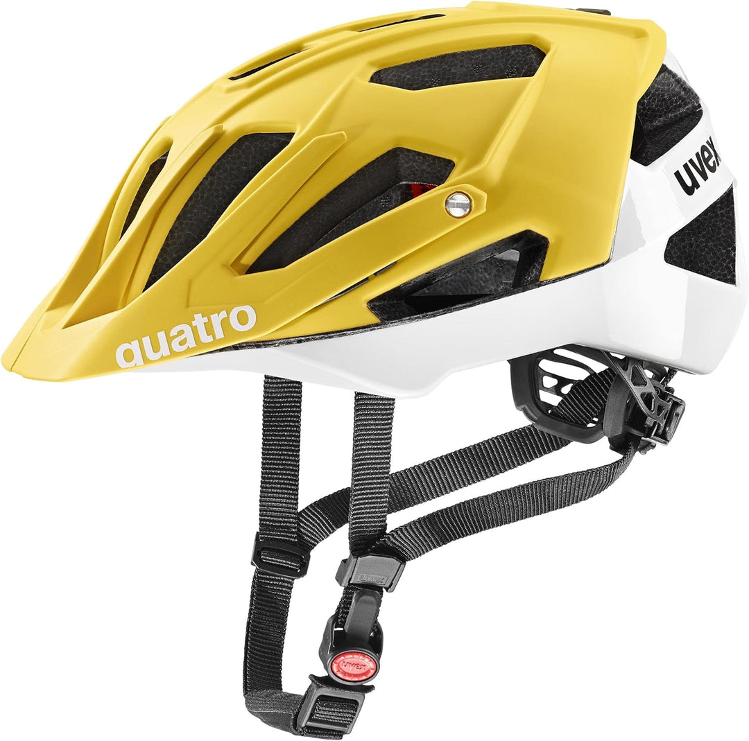 Uvex Quatro CC All Mountain Enduro MTB Fahrrad Helm matt gelb 2024 52-57 cm, 52-57 cm