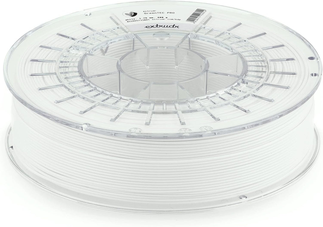 extrudr® BDP ø1.75mm (0.8kg) Greentec PRO 'WEISS' - erdölfreies BIO-Filament! Biologisch vollständig