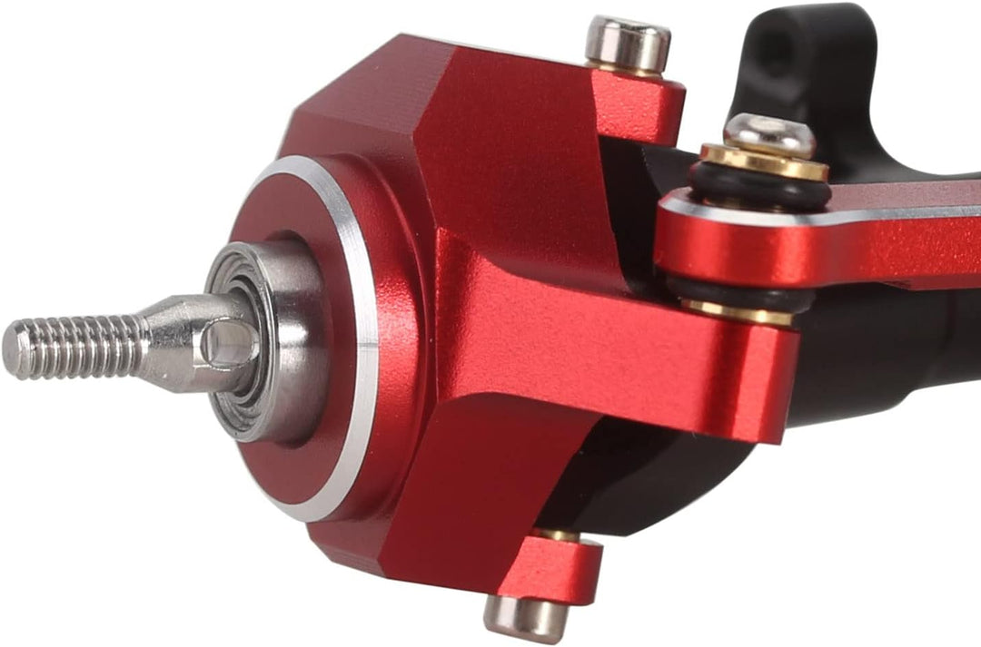 INJORA RC Achse Vorder CNC Aluminium mit 13T Schneckengetriebe für Axial SCX24 Deadbolt C10 JLU Glad