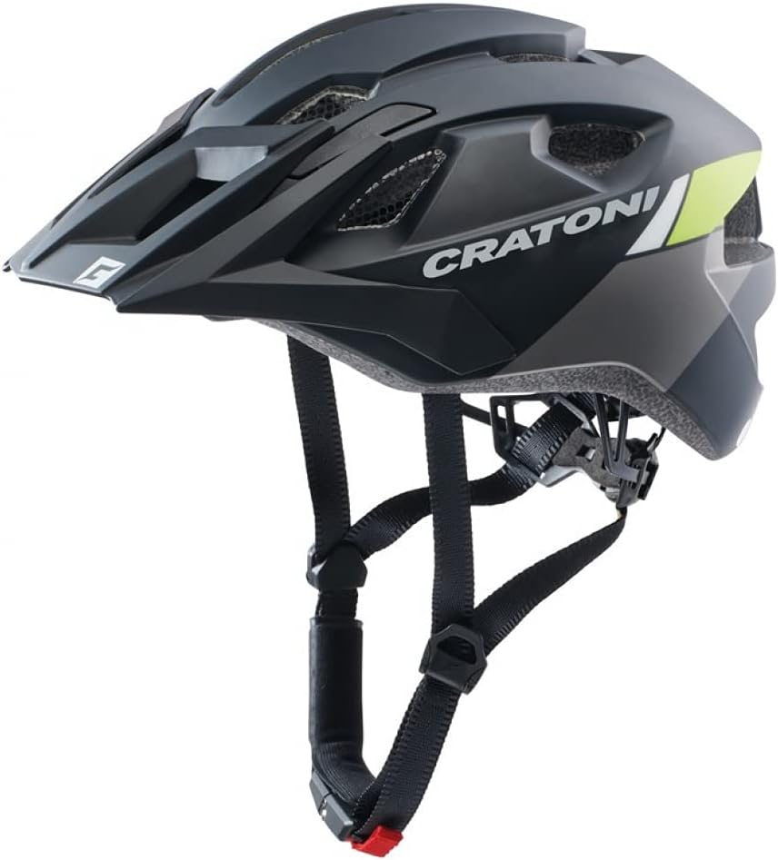 Cratoni Allride Mountainbikehelm Allround Fahrradhelm schwarz/lime matt Uni (53-59 cm), schwarz/lime