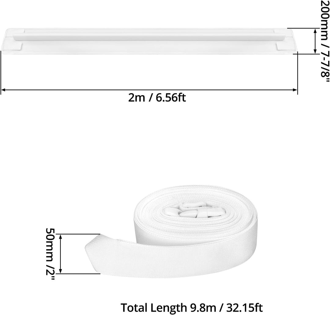 QWORK® matratzenverbinder, matratzen ritzenfüller, einfaches verbinden und erweitern des bettes, wei