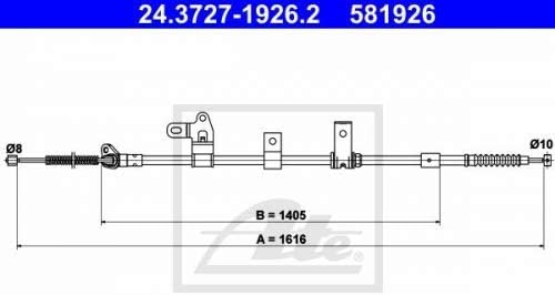 ATE 24372719262 Handbremsseil