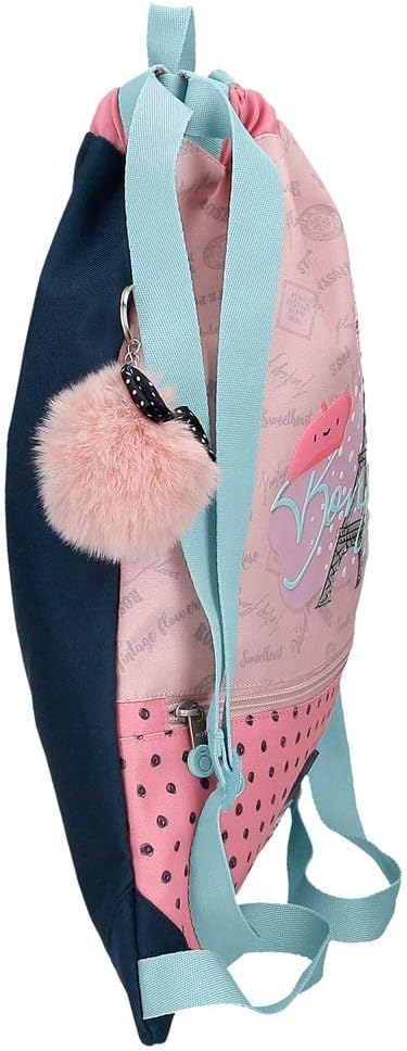 Enso Bonjour Rucksacktasche mit Reissverschluss Pink 35x46 cm Polyester Mochila Saco Con Cremallera