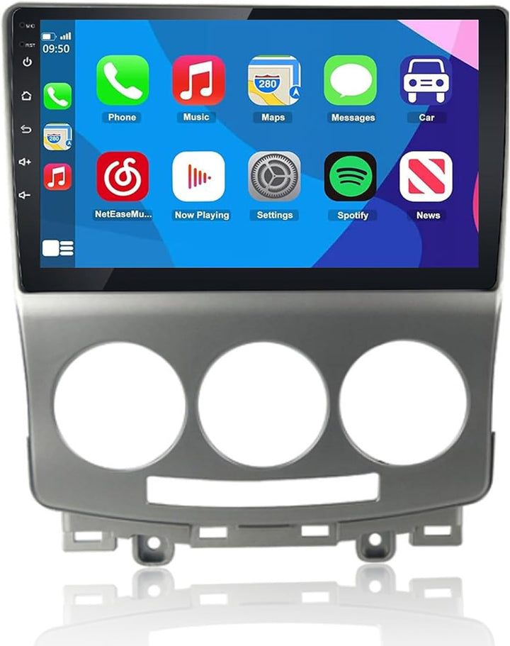 LEXXSON Carplay Radio Android Radio für Mazda 5 2005-2010 mit 9 Zoll kapazitivem Touchscreen SWC GPS