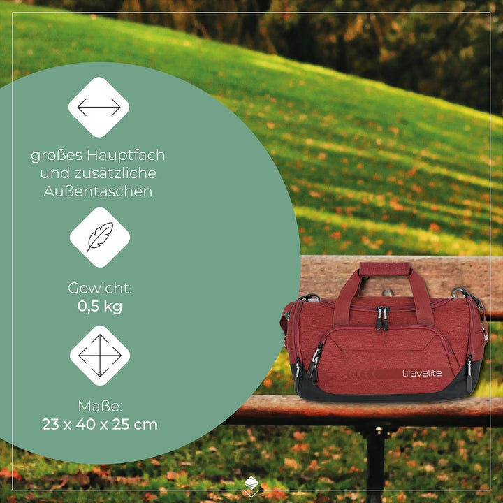 Travelite Reisetasche Grösse S Handgepäck, Gepäck Serie KICK OFF: Praktische kleine Reisetasche für
