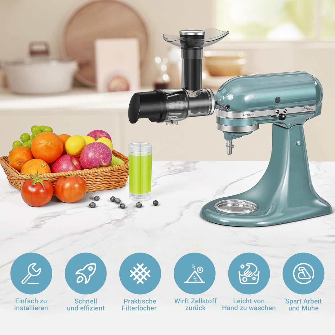 Entsafterzubehör Für Kitchen Aid-Zubehör - Entsafter Aufsatz Set Für KitchenAid Mixer - Entsafter-Zu