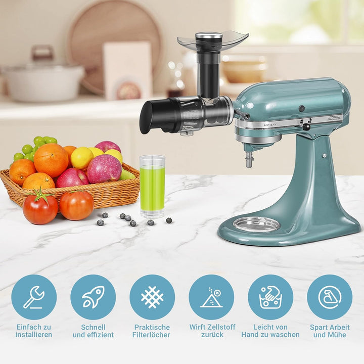 Entsafterzubehör Für Kitchen Aid-Zubehör - Entsafter Aufsatz Set Für KitchenAid Mixer - Entsafter-Zu