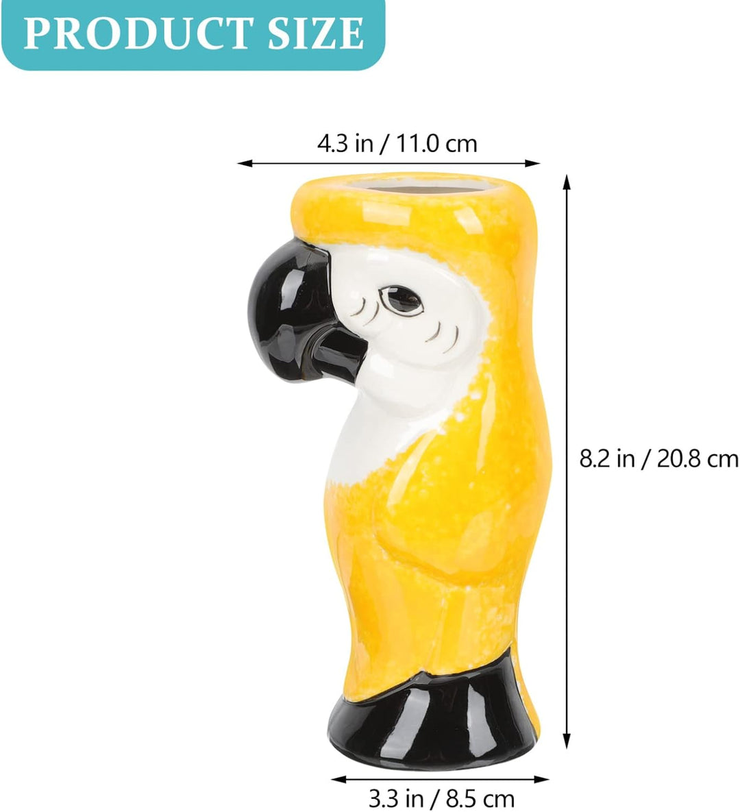 TOPBATHY Hawaiianisches Weinglas Einzigartiger Cocktail- Becher. Party Tiki Cup. Hawaiianisch Trinkg