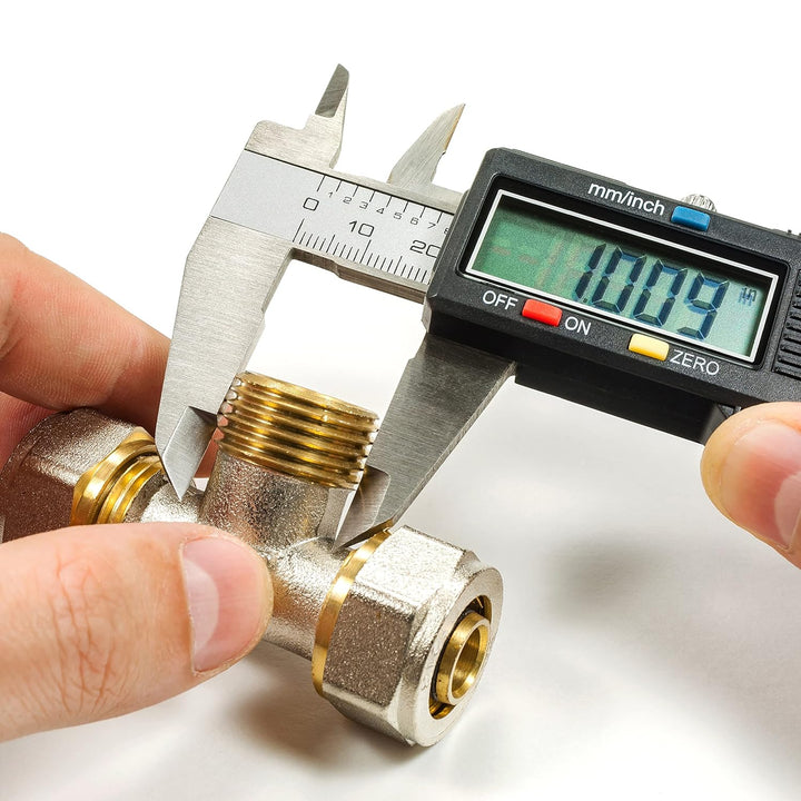 Retoo Digital Messschieber 150mm Edelstashl, LCD Display, Schieblehre Messwerkzeuge für Haushalt und