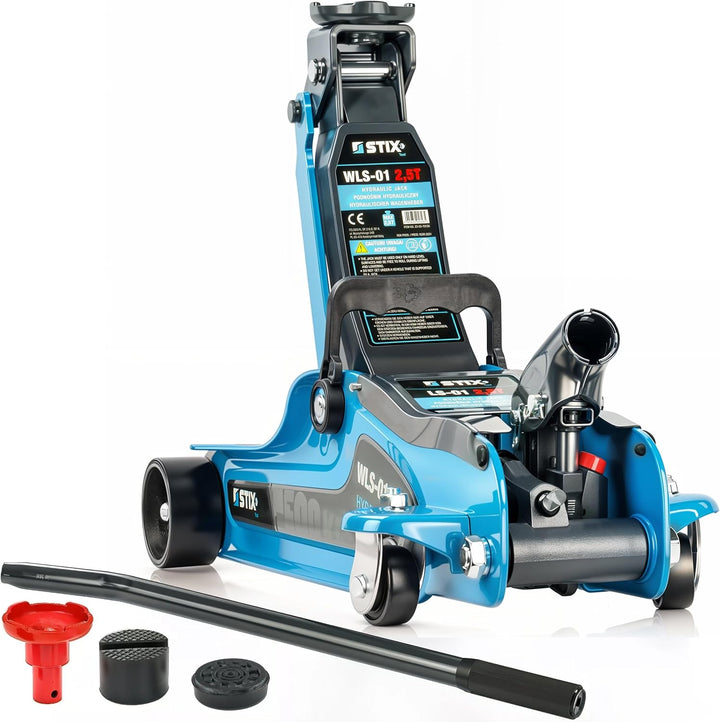 Hydraulischer Wagenheber 2,5T Rangierwagenheber 85-365mm inkl. Gummiauflage, LS-01 Autoheber