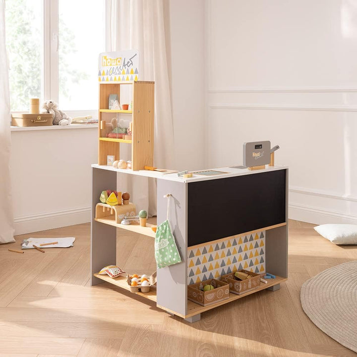 howa Kaufladen aus Holz mit Kasse und Spielgeld 4754