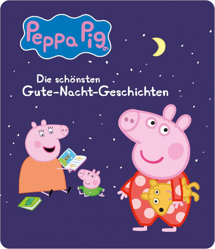 tonies Hörfigur für Toniebox, Peppa Wutz – Gute Nacht Geschichten, Hörspiel für Kinder ab 3 Jahren,