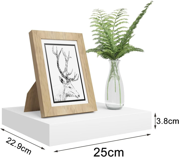 WOLTU 4X Wandregal Wandboard Bücherregal Regale für Deko Wandablagen aus MDF Holz, 4er Set Hängerega