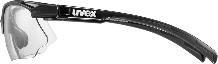 uvex Unisex – Erwachsene, sportstyle 802 V Sportbrille, selbsttönend, black/smoke, one size