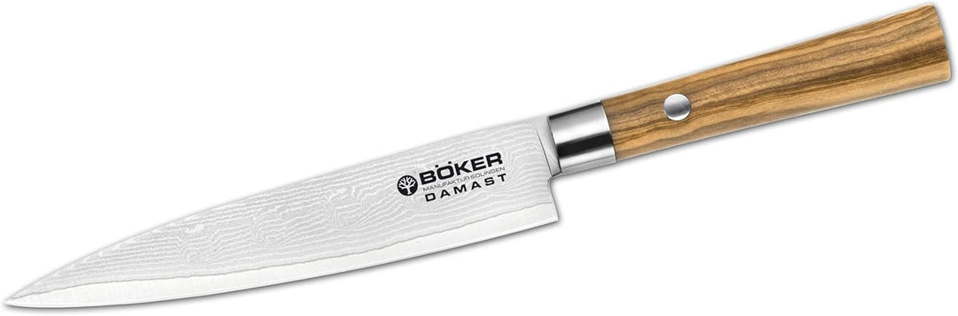 Böker Damast Olive Allzweckmesser, Damast Olive Allzweckmesser