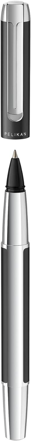 Pelikan 817448 Roller Pura, Anthrazit, 1 Stück inklusive Grossraummine vom Typ Pelikan 338 Anthrazit
