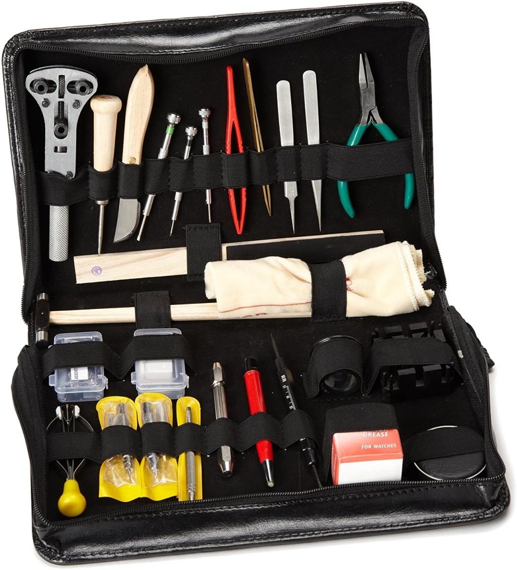 Blue Sky Uhrmacher-Reparaturset, Premium-Werkzeugset für Uhrmacher, mit Öffner für Gehäuse-Rückseite