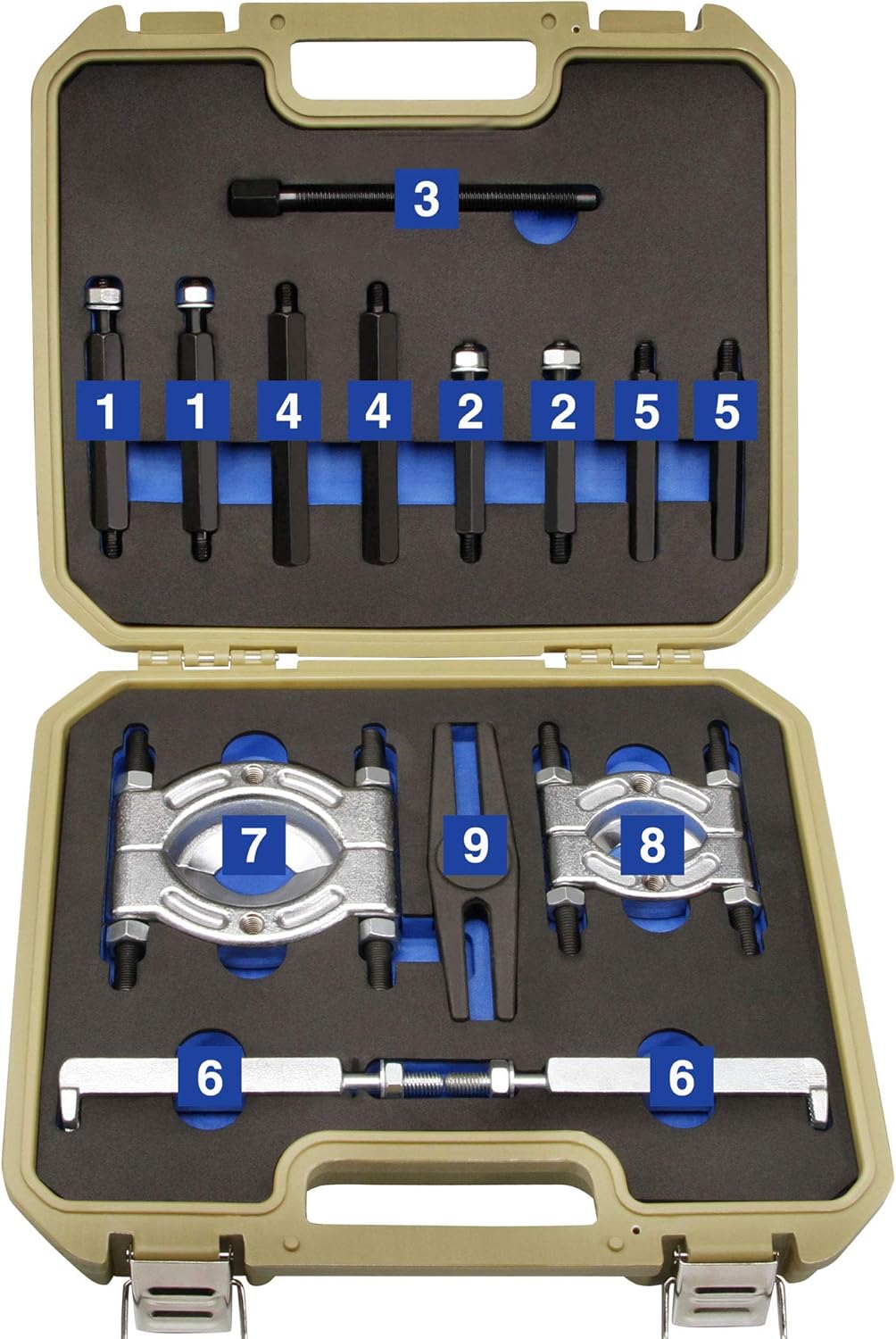 otgerlensker products 14 TLG. Profi Lager Abzieher Trennmesser Lagerabzieher Werkzeug Set