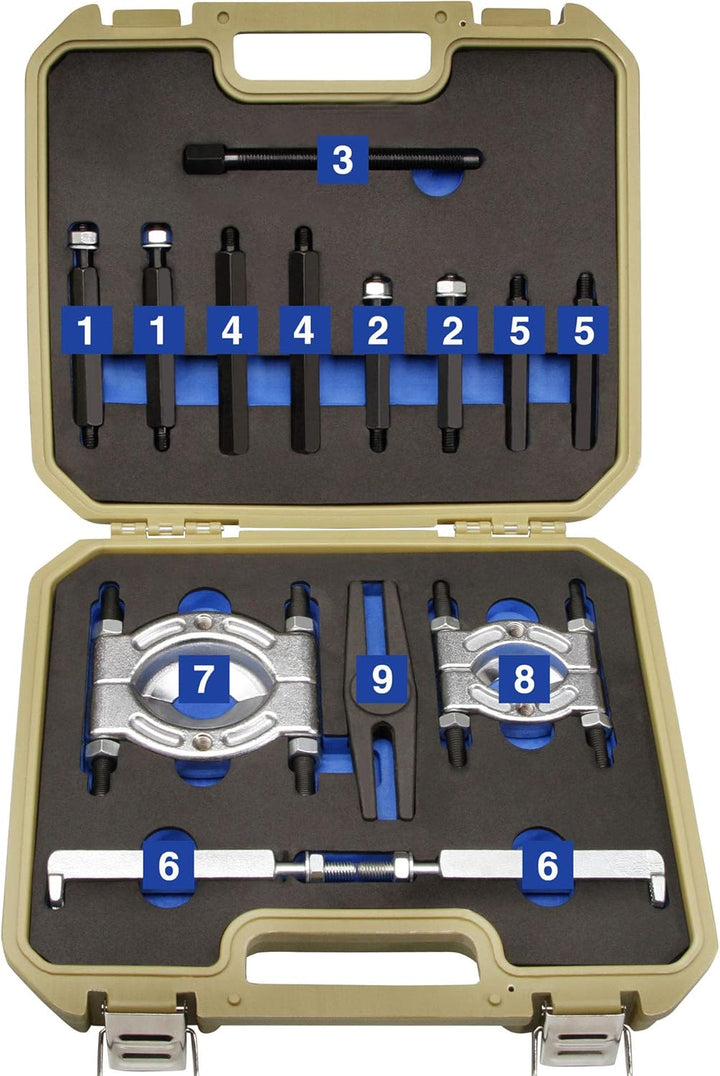 otgerlensker products 14 TLG. Profi Lager Abzieher Trennmesser Lagerabzieher Werkzeug Set