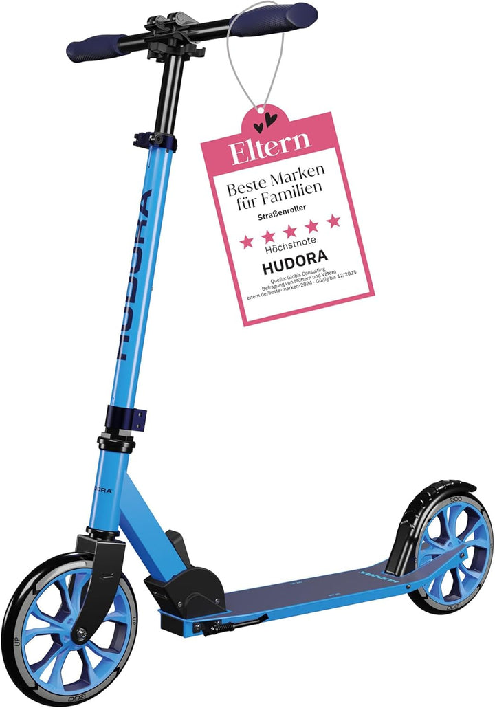 HUDORA Scooter Up 200 - Geräuscharmer Aluminium-Roller für bis zu 100kg - Höhenverstellbarer & zusam