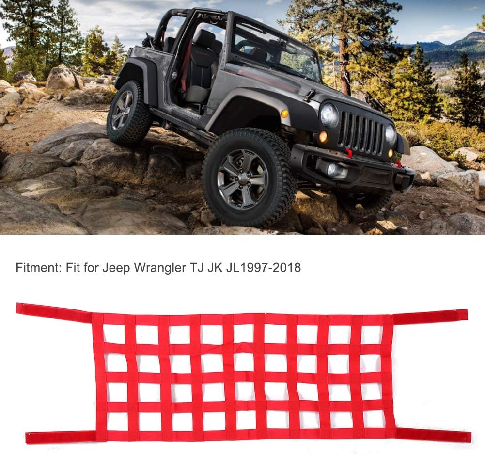 Bediffer Auto-Dachnetzabdeckung, Autodach-Speichernetzabdeckung, Auto-Decken-Aufbewahrungsnetztasche