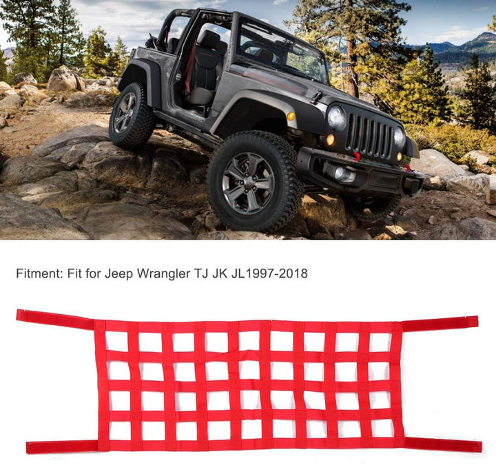 Bediffer Auto-Dachnetzabdeckung, Autodach-Speichernetzabdeckung, Auto-Decken-Aufbewahrungsnetztasche