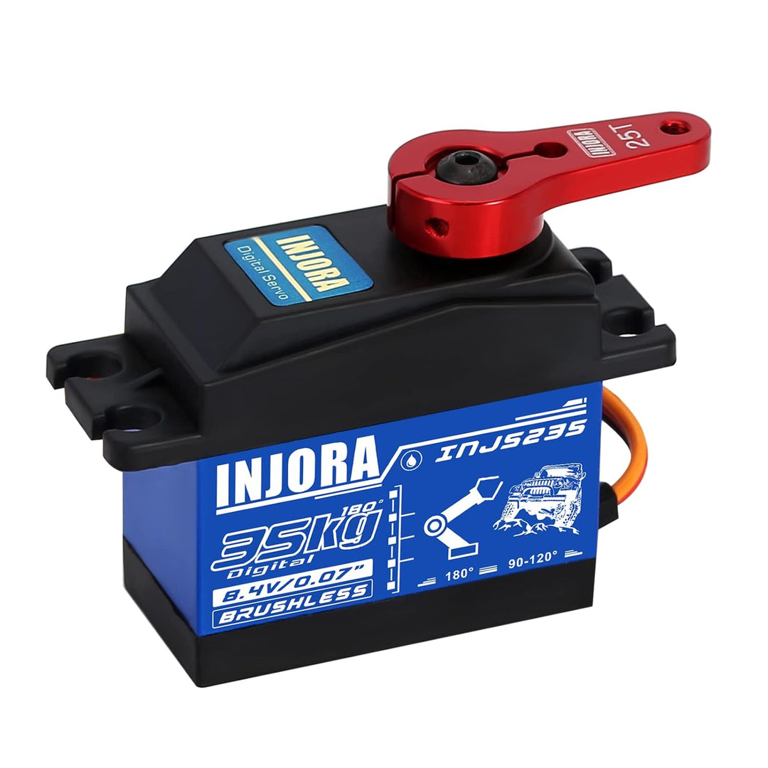 INJORA RC Servo Motor 35KG Wasserdicht Brushless Servo Grosses Drehmoment Digital Servo Hoch Stromsp