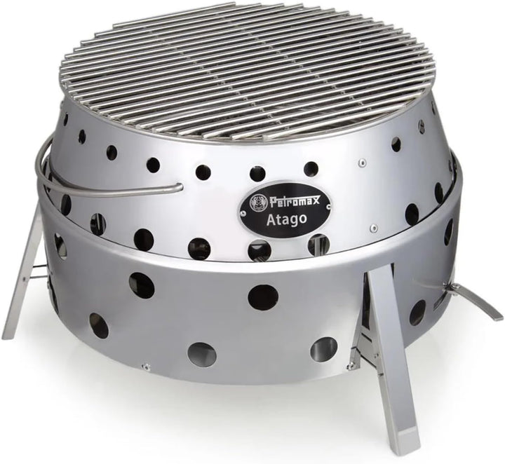Petromax Atago | Grill, Herd & Feuerschale in einem | raucharm | Edelstahl | kippsicher | platzspare