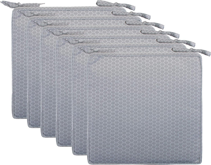 Brandsseller Outdoor Garten Sitzkissen Auflagen Kissen mit Paspel - Waben-Optik - Schmutz- und Wasse